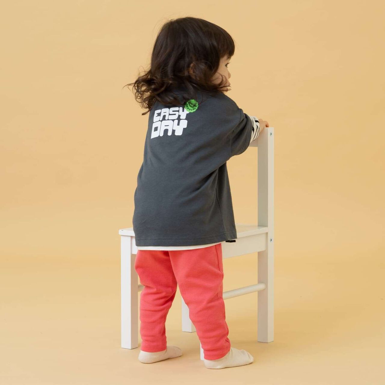 [365D] Anti-Stain Finish Jersey Knit Leggings,Purple, large image number 3