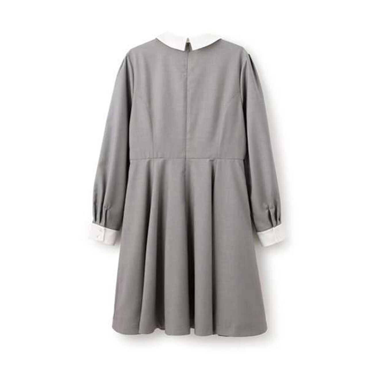 [Graduation Attire] One-Piece Dress with Ribbon Tie,Gray, large image number 11