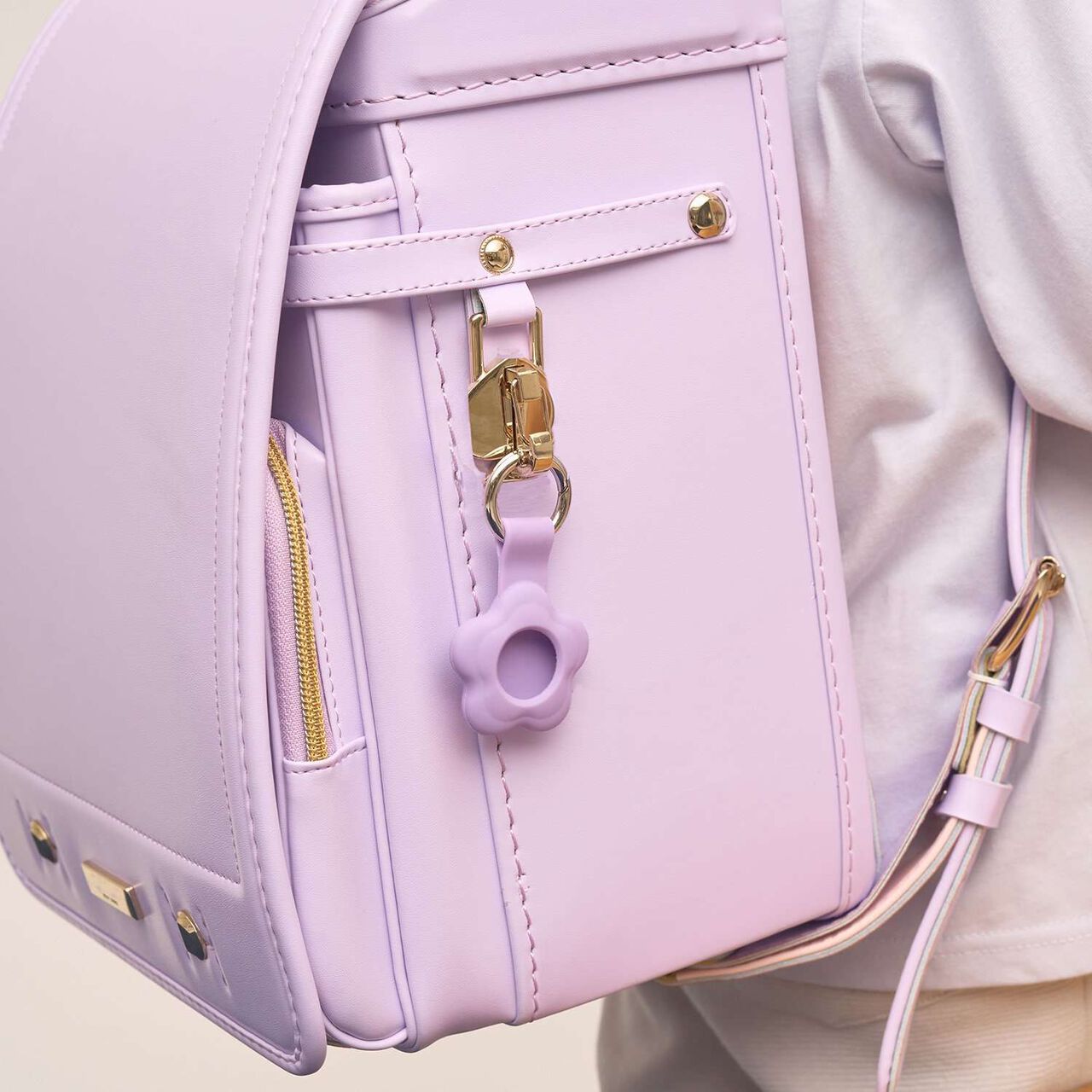 [For Preschool Use] [Safe] Flower Smart Tag Case Charm,Lavender, large image number 0