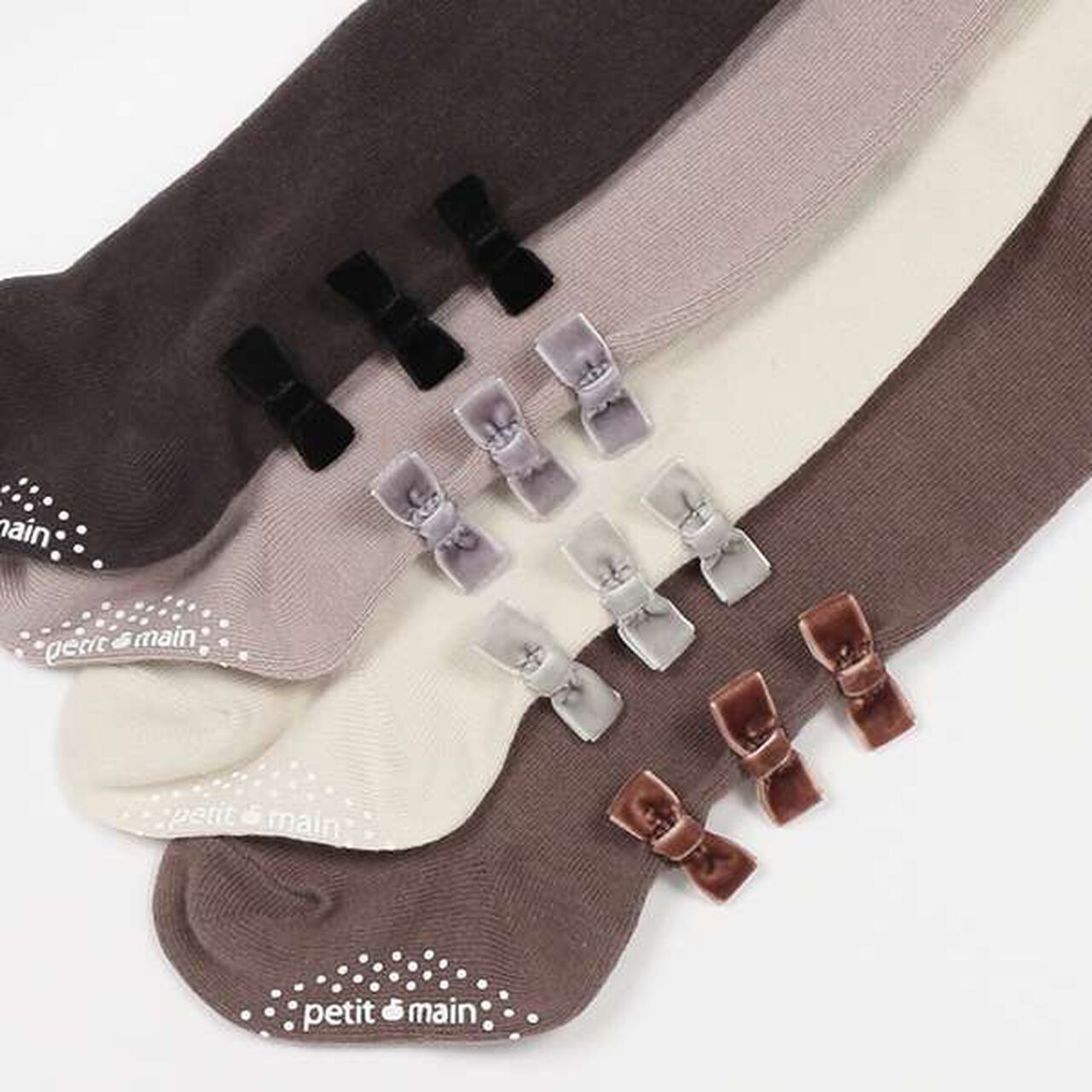 Baby Many Ribbon Tights,Ivory, large image number 4