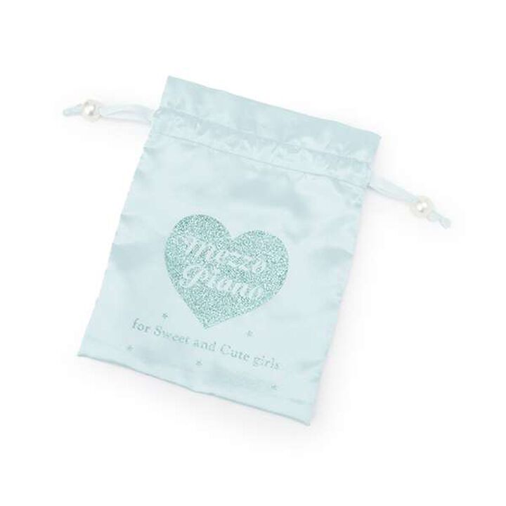 25th Anniversary Sparkling Heart Logo Pouch,Light blue, medium image number 0