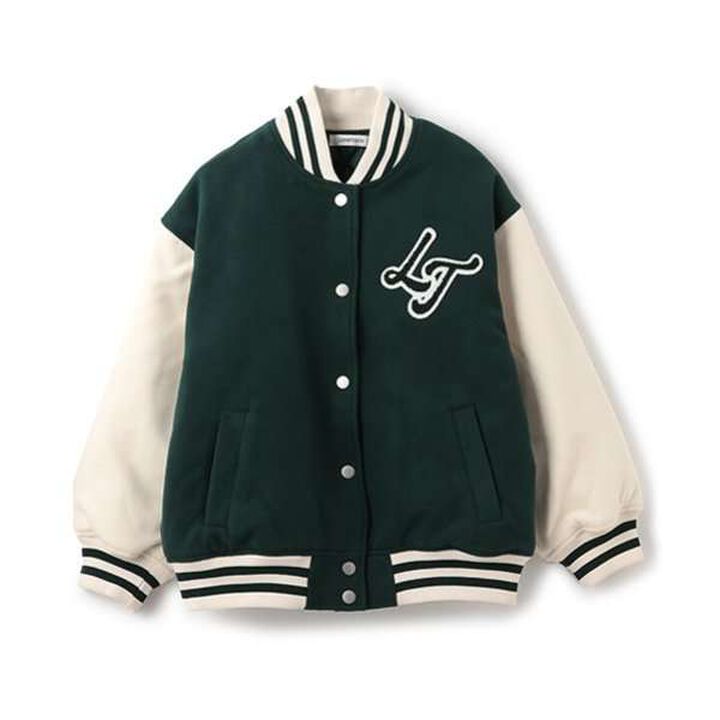 Reversible Quilted Stadium Jacket,Green, medium image number 5