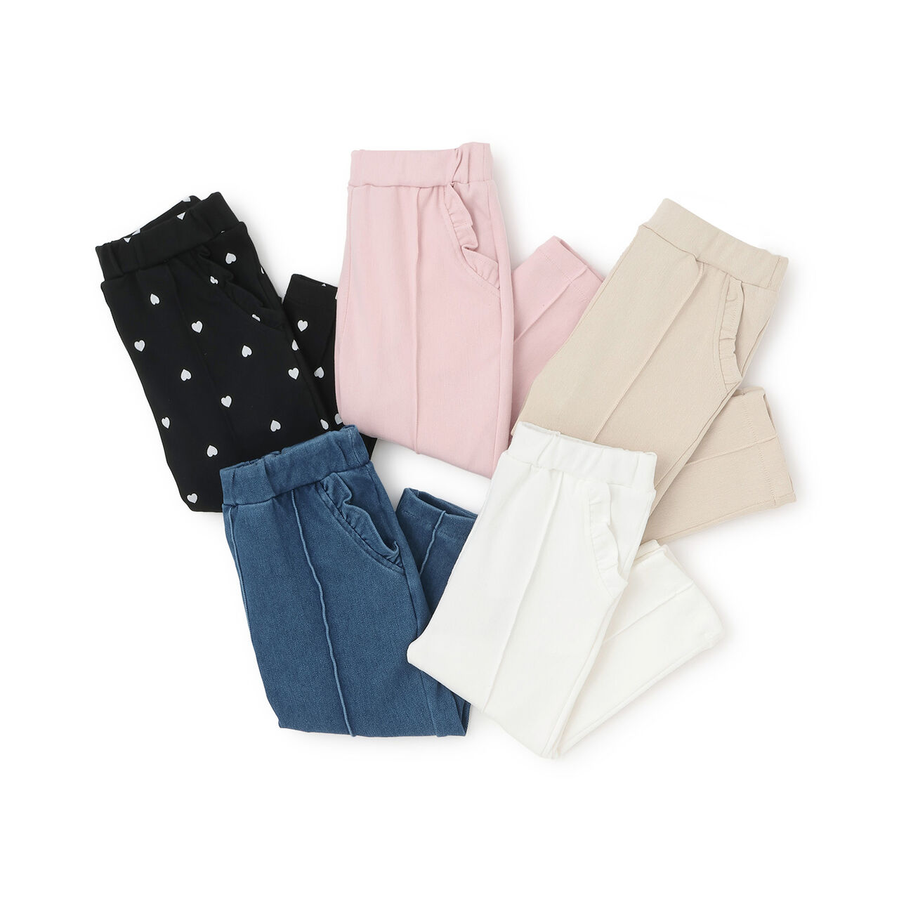 Smile Stain-Resistant Loose Fit Pants,Light pink, large image number 14