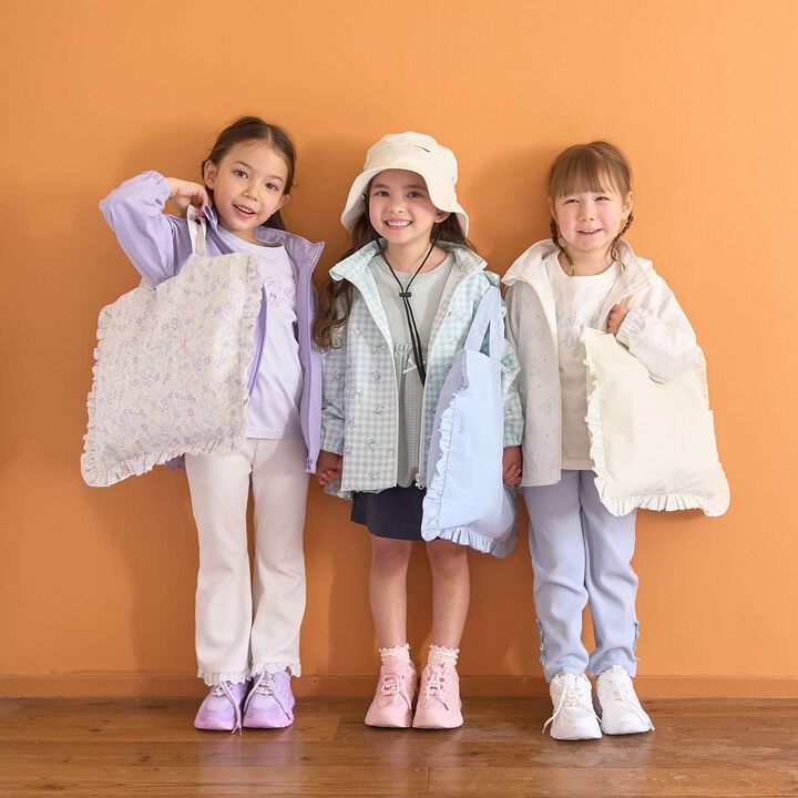 [School-Ready] [Water-Repellent, Anti-Stain, Durable, UV] Frill Lesson Bag with Ribbon,Lavender, medium image number 29