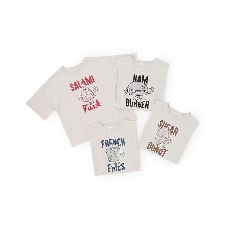 Anti-Stain Quick-Dry Junk Food Assortment Printed T-Shirt,Black, medium image number 10