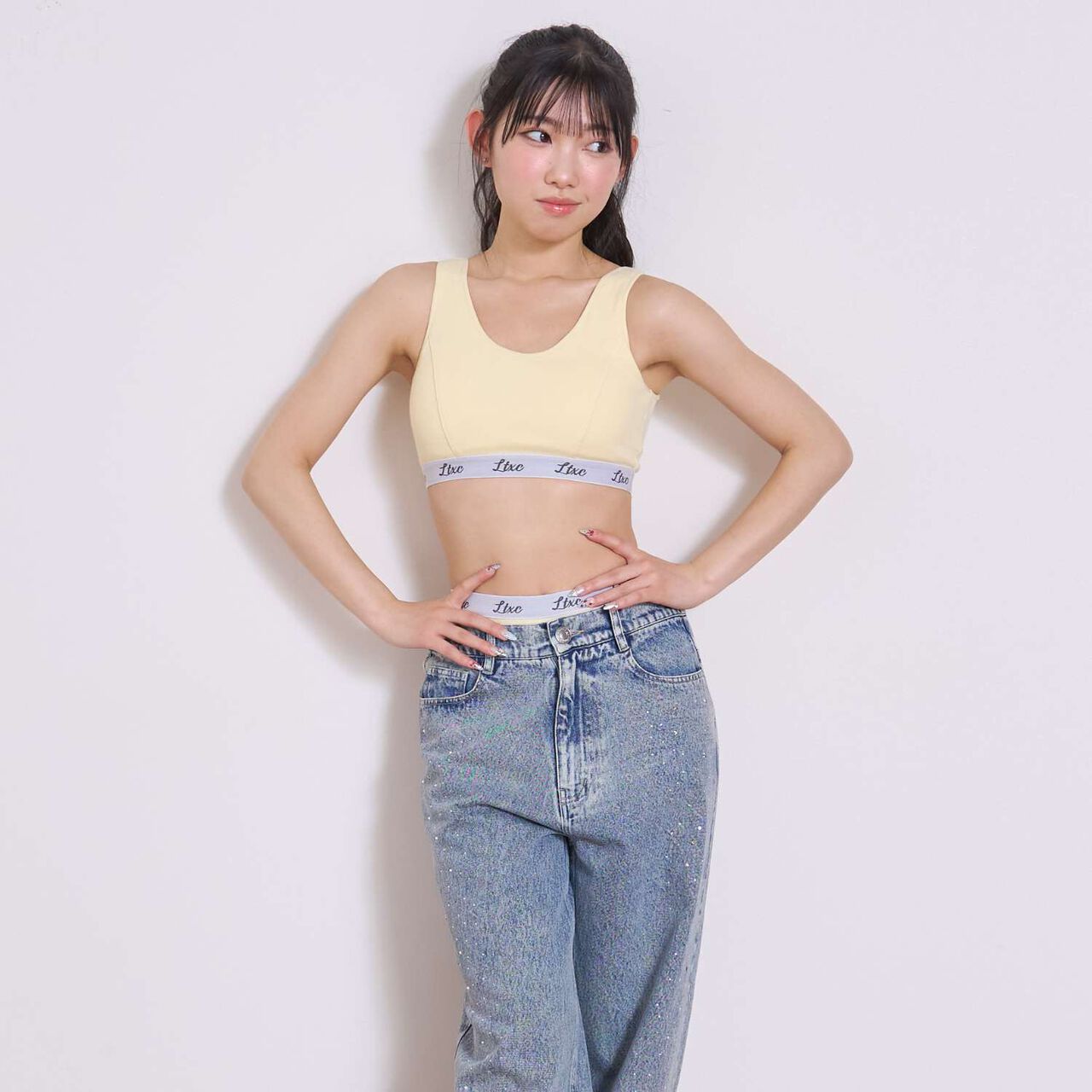 [LTXC] Tank-Style Half Top,Yellow, large image number 3