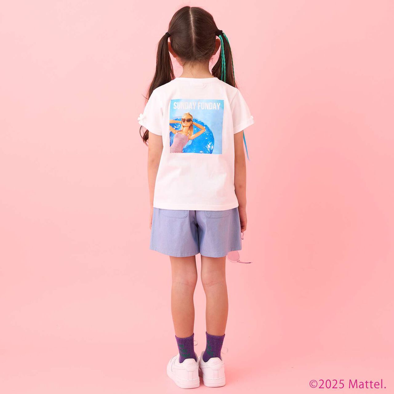 [Barbie] Sleeve Tuck T-Shirt,White, large image number 24