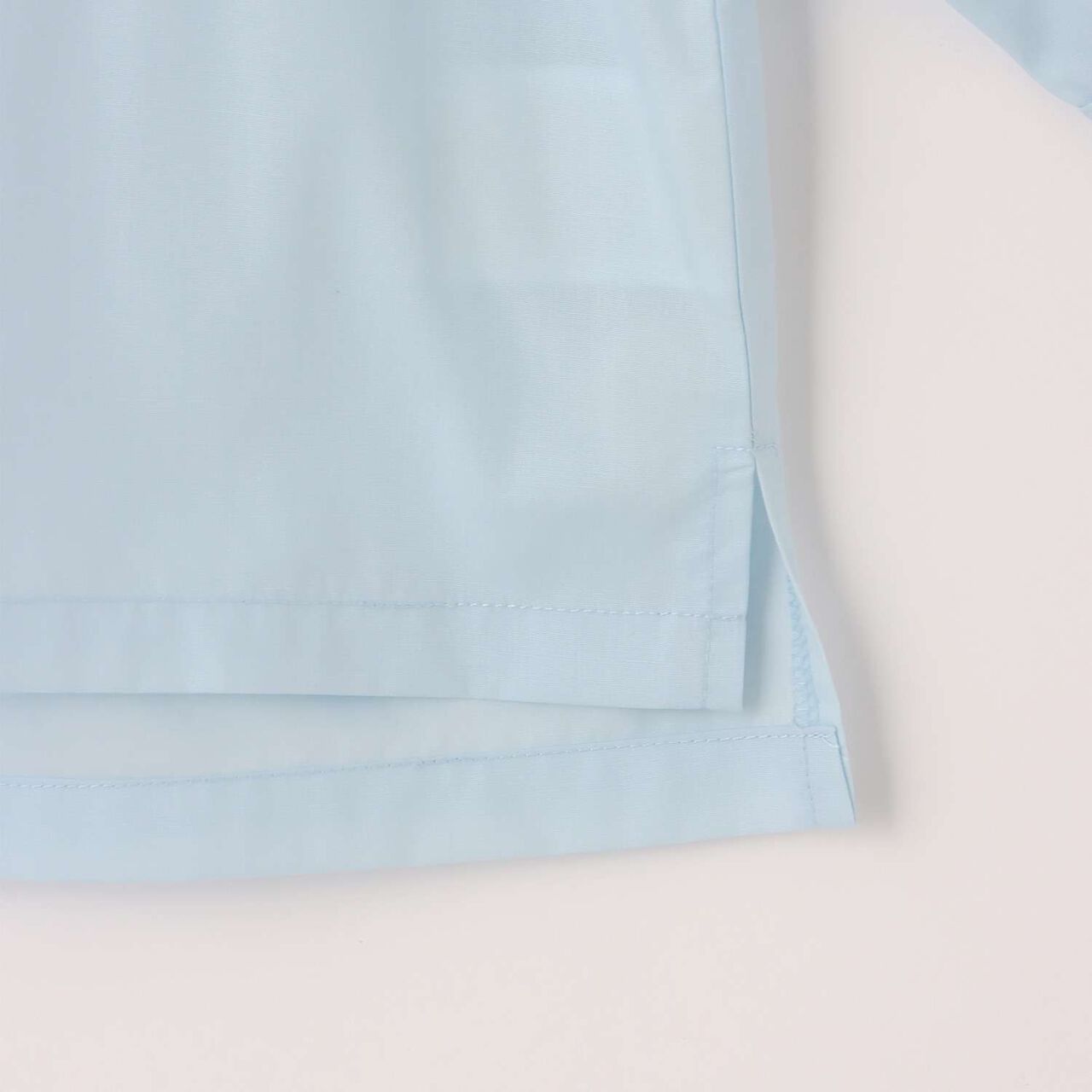 Semi-Formal No-Collar Shirt,Sax blue, large image number 10