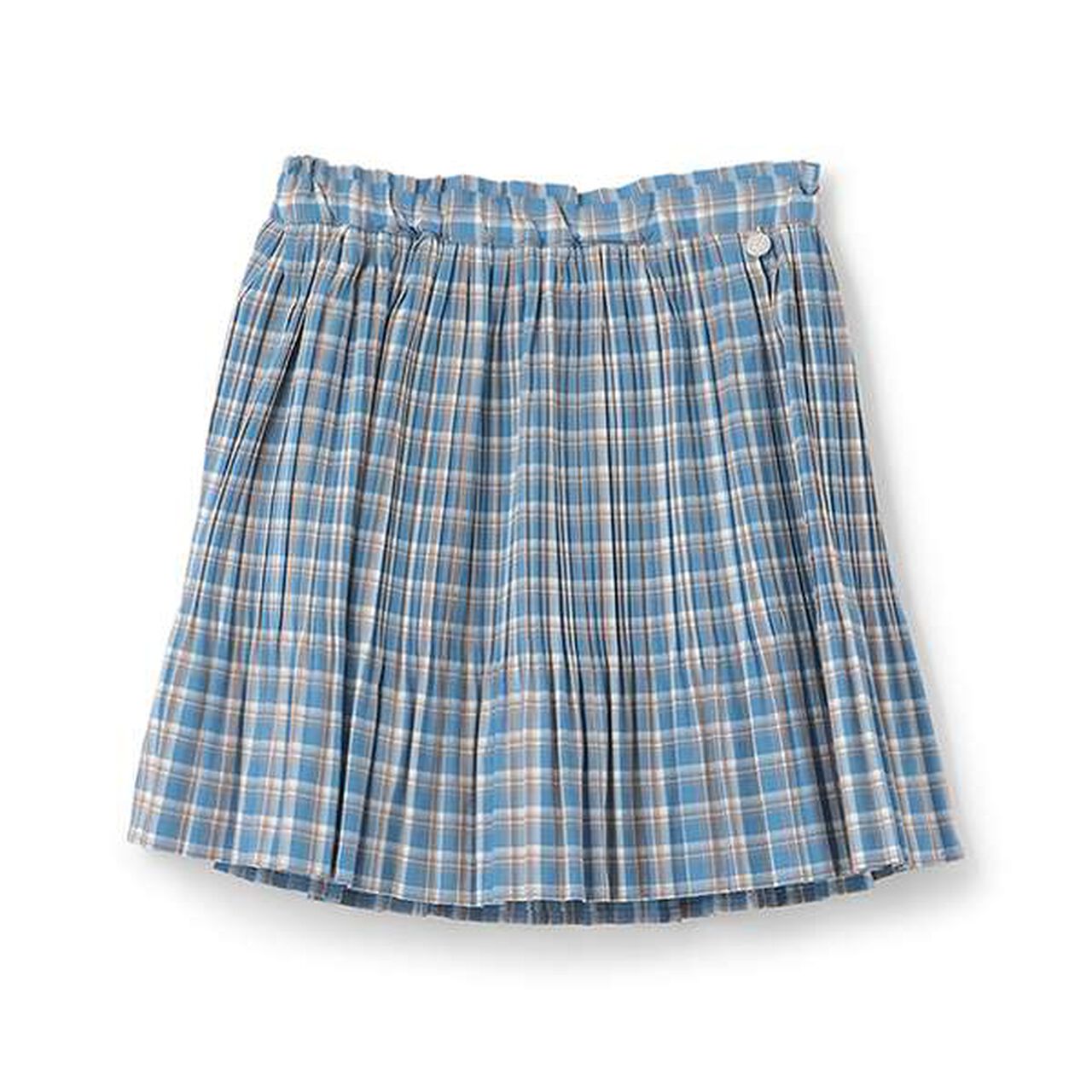 Easy Pleated Skirt-Pants,Moderate blue, large image number 0