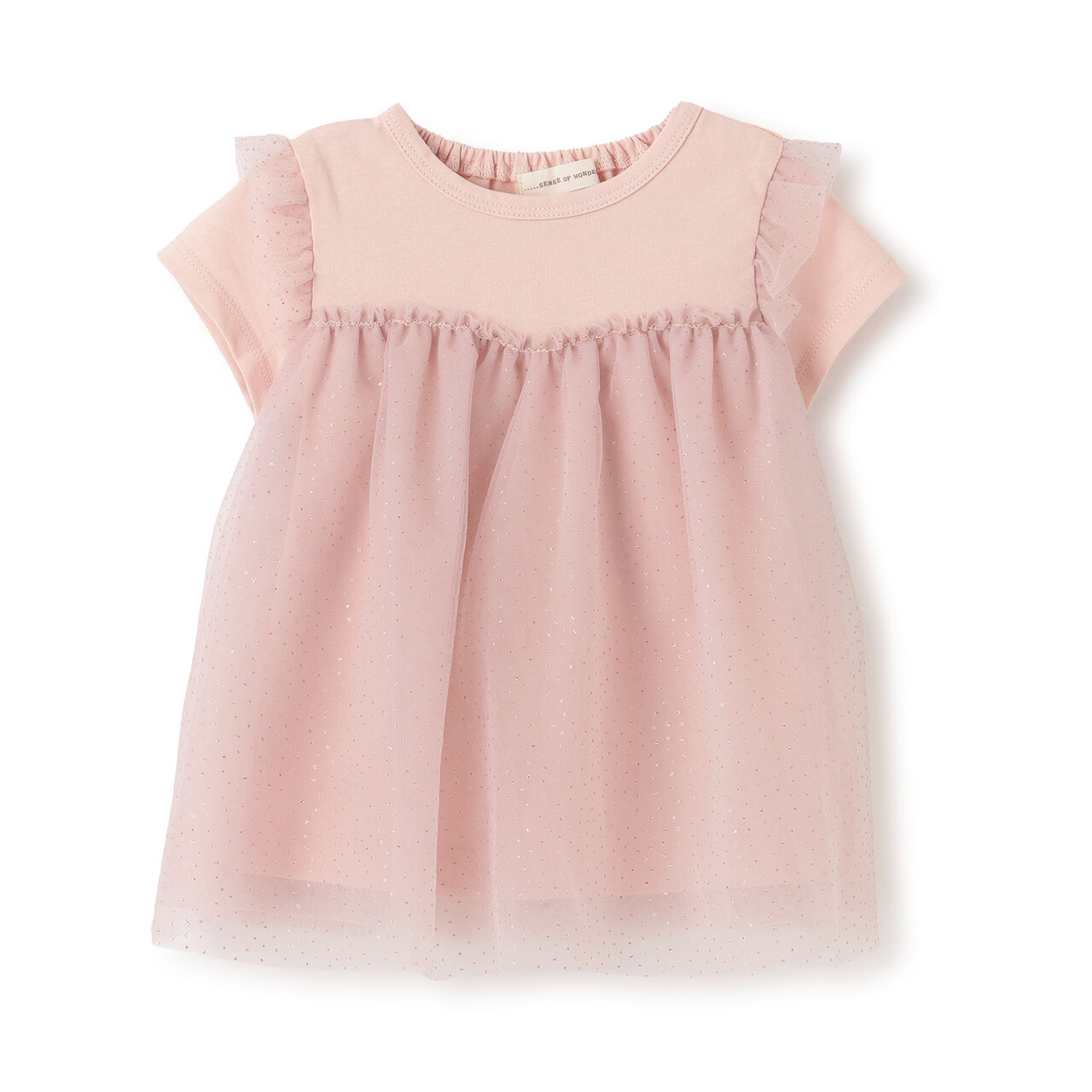 Dot Tulle Tunic,Pink, large image number 0