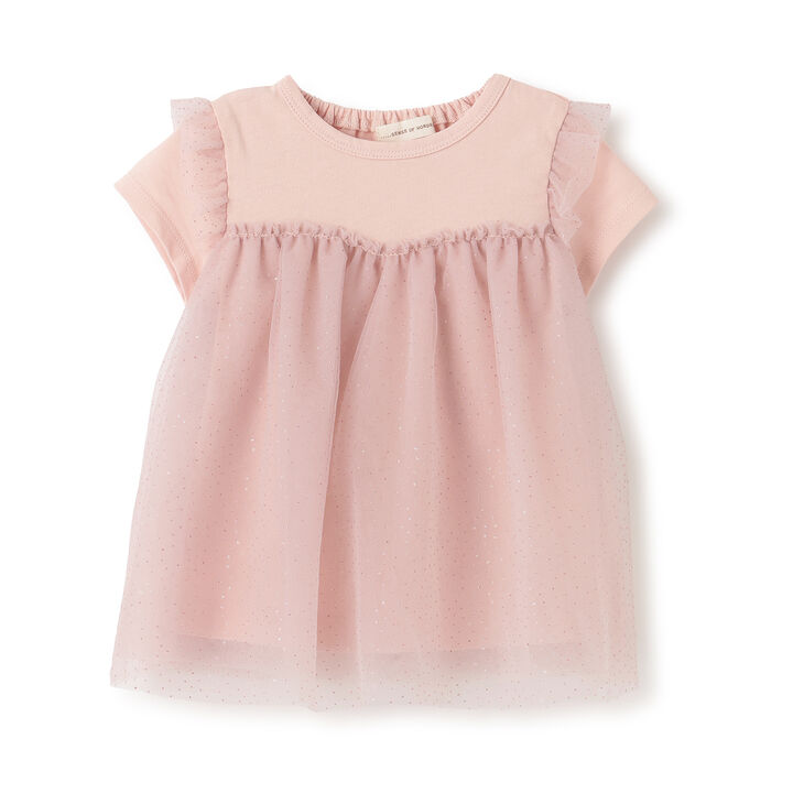 Dot Tulle Tunic,Pink, medium image number 0