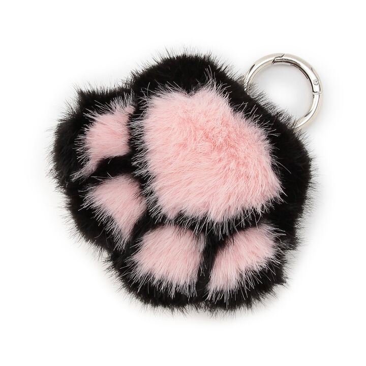 Paw Print Fur Charm,Black, medium image number 0