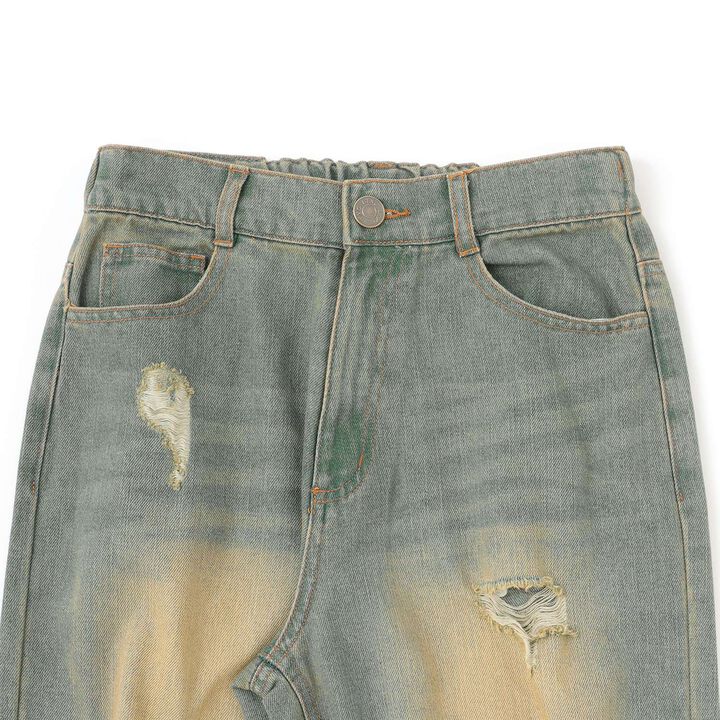 [LTXC] Distressed Wide Pants,Blue, medium image number 14