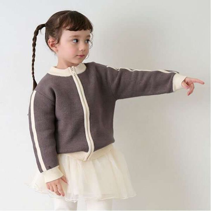 Knit Track Jacket,Beige, medium image number 17