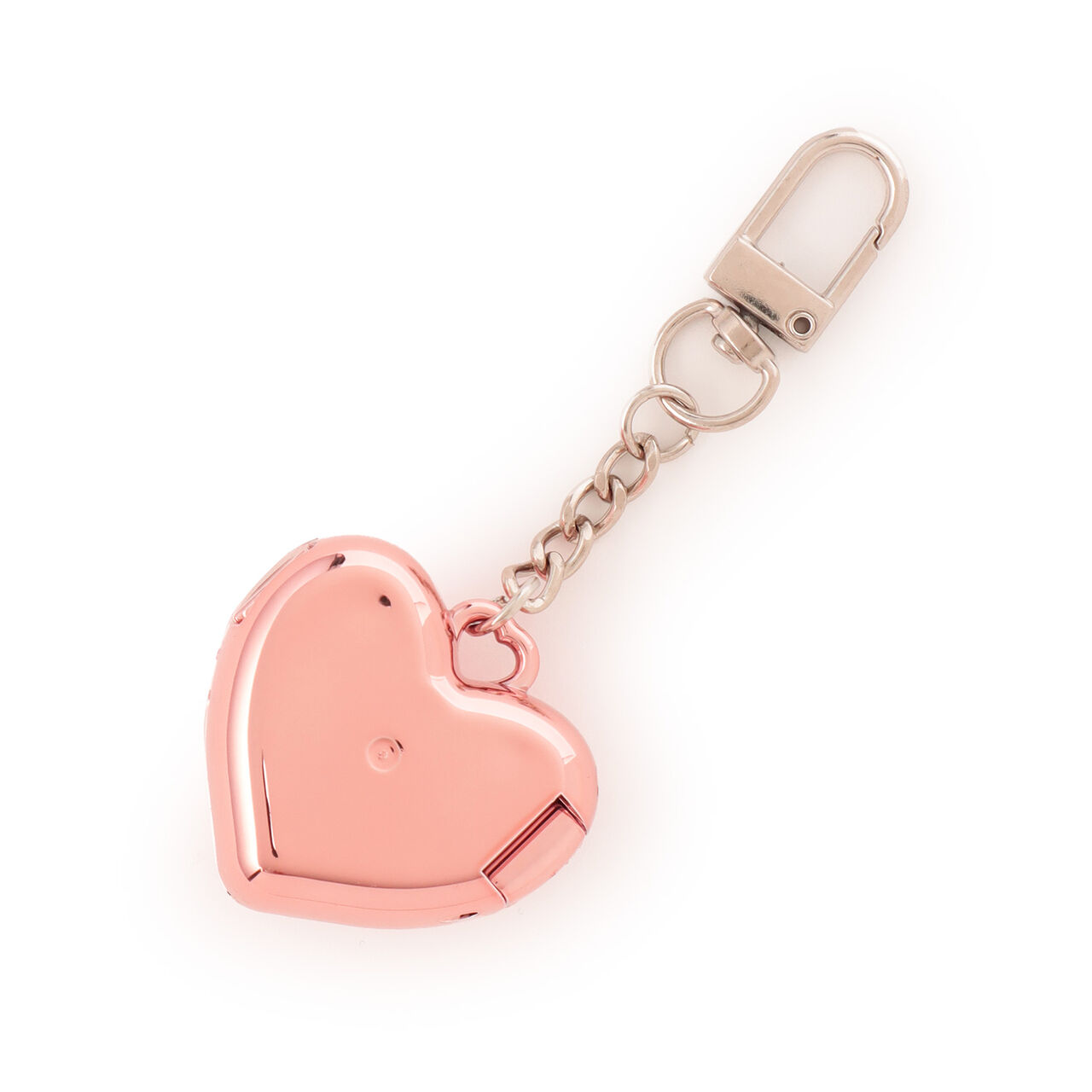 Heart-Shaped Cosmetic Keychain,Silver, large image number 5