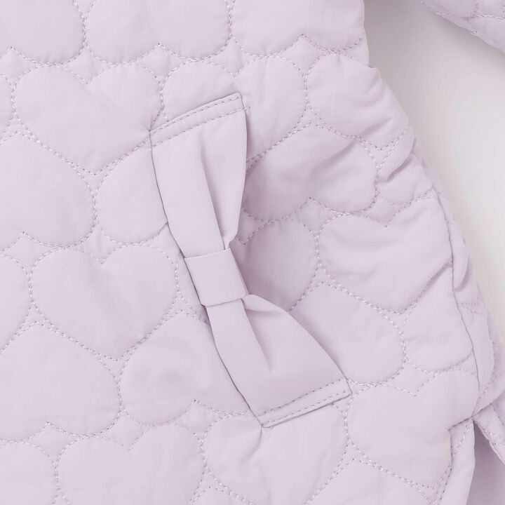 [Popular Item Restocked] [Not Available at Physical Stores] Heart Quilt Bomber Jacket,Pink, medium image number 4