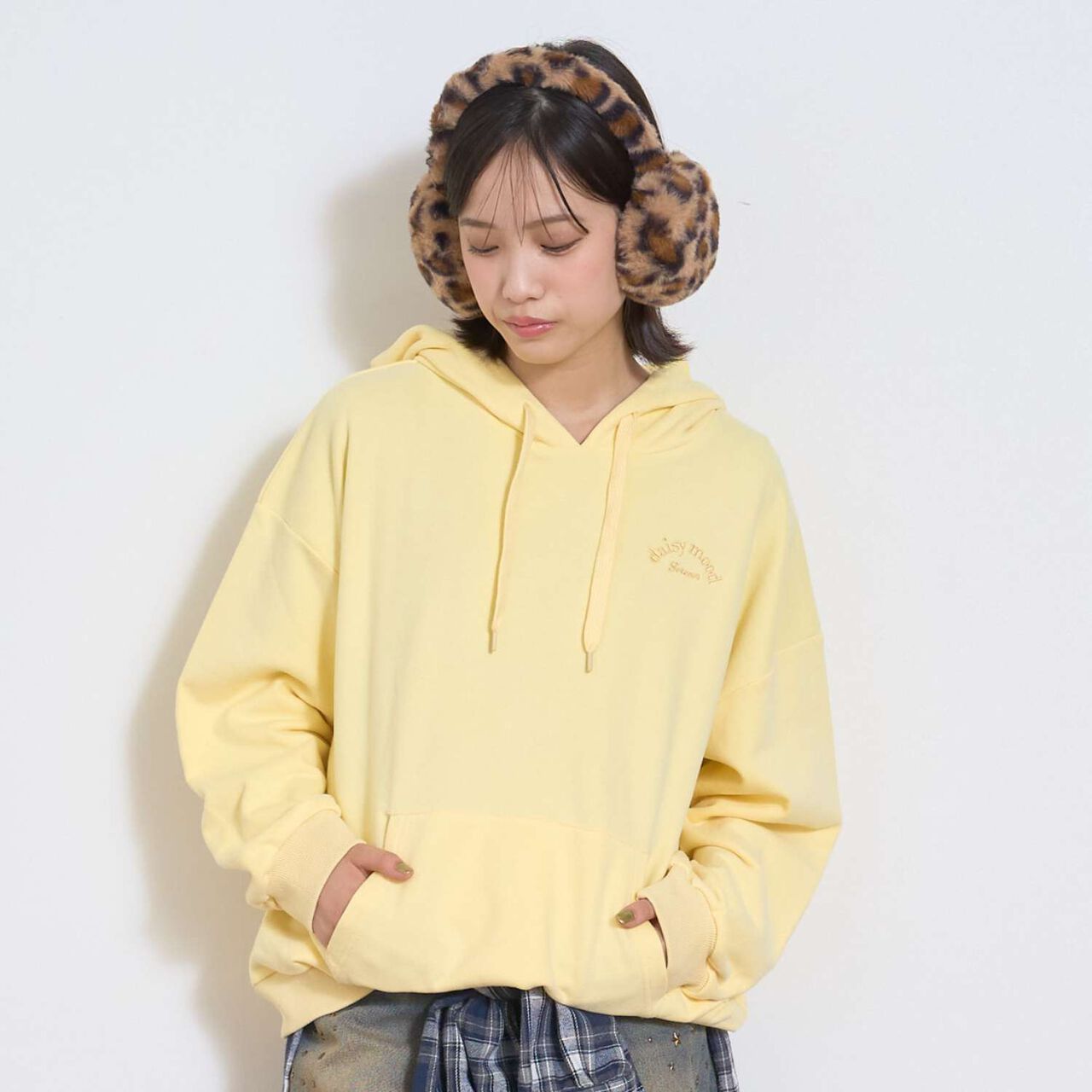 [Seconds Cute Top] [LTXC] Logo Foam Parka,Yellow, large image number 4