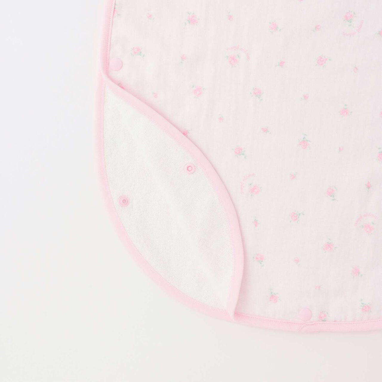 Rose Pattern Gauze Towel Sleeper,Light pink, large image number 5