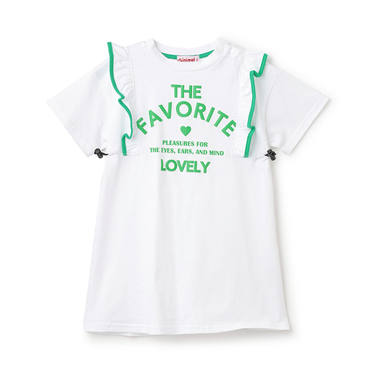 Anti-Stain Shoulder Frill Dress,Black, large image number 21