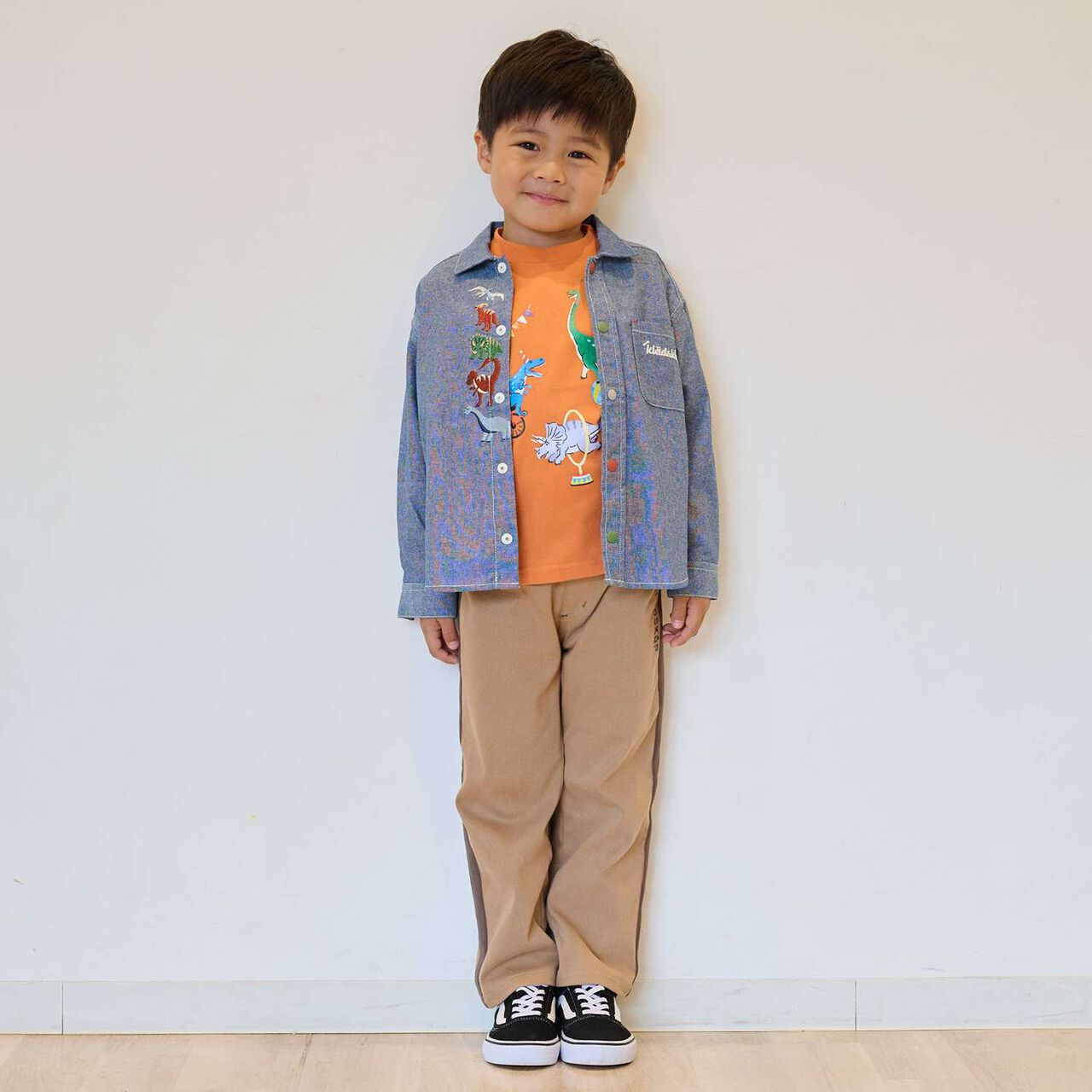 Logo + Side Line Long-Length Painter Pants,Charcoal gray, large image number 14