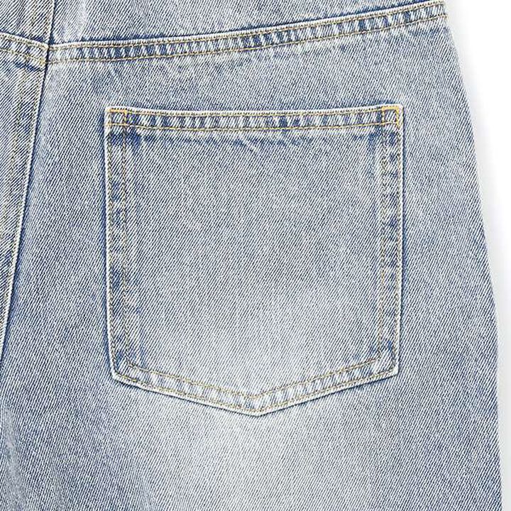 Distressed Wide Pants,Blue, medium image number 17