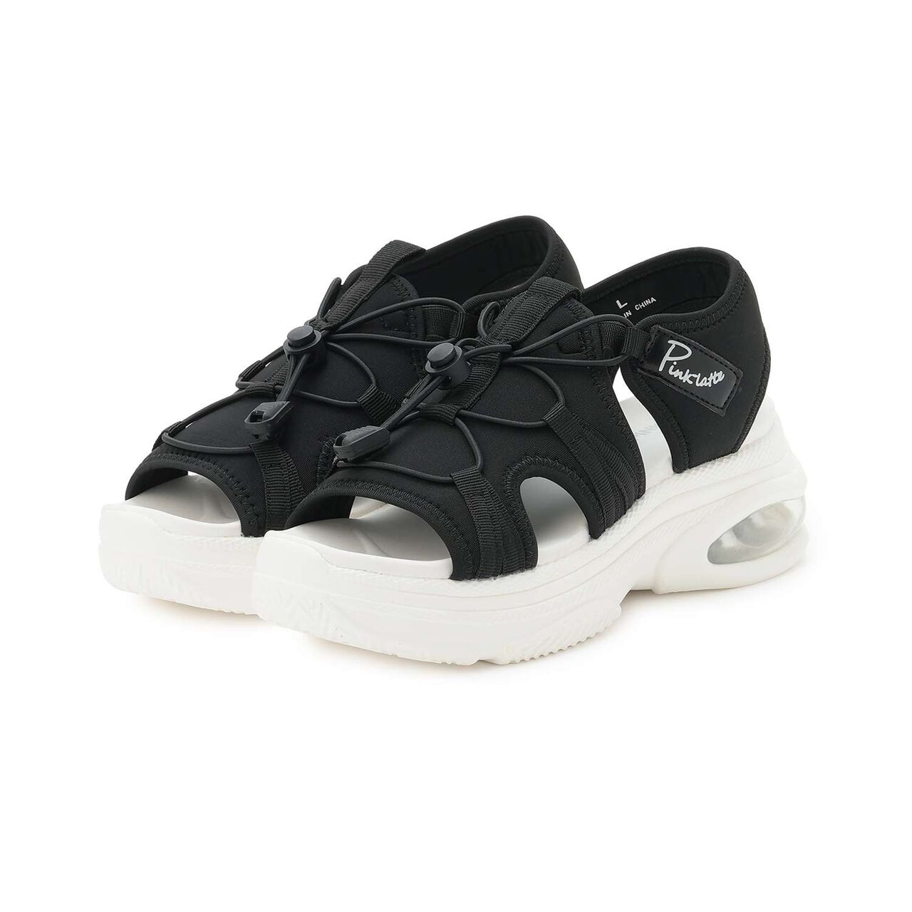 充氣涼鞋,黑色, large image number 10