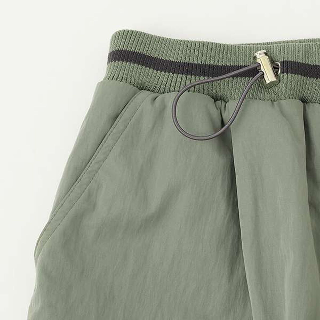 [Warm Lining] Waist Rib Easy Cargo Pants,Ivory, large image number 13