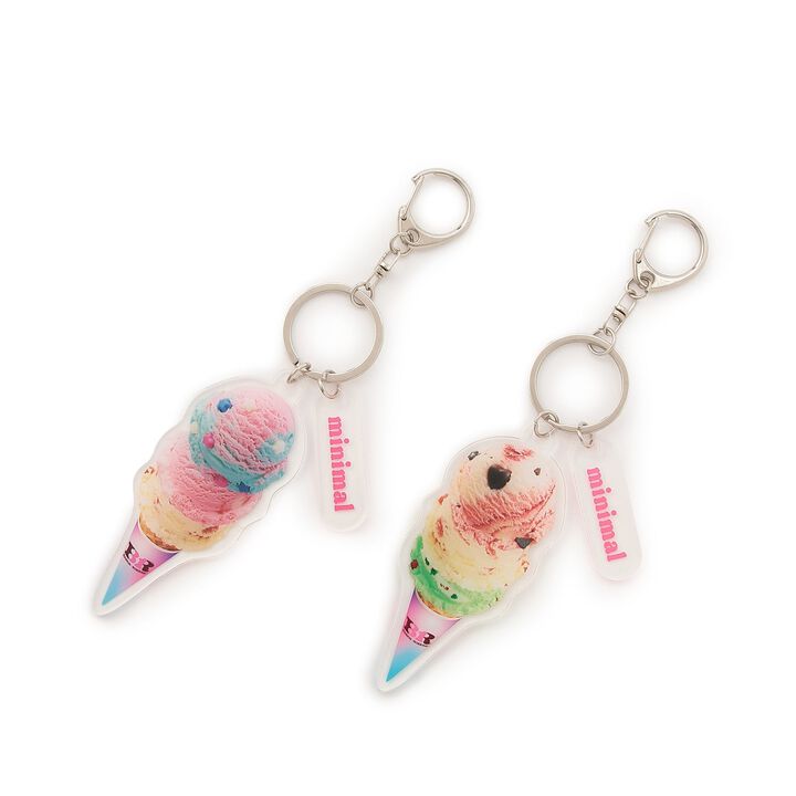 [31 Ice Cream] Photo Keychain,Yellow green, medium image number 4