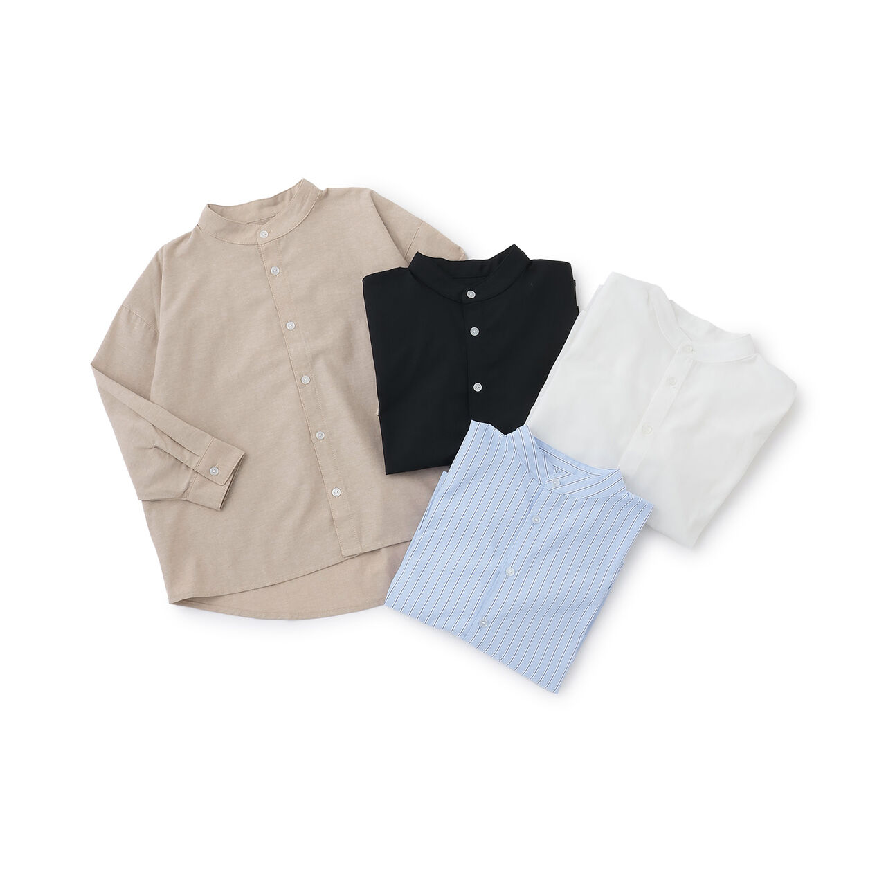 Band Collar Shirt [Kids] [Boys],Off white, large image number 7