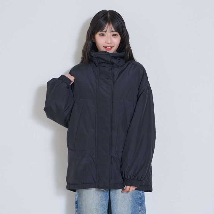 Fleece-Lined Monster Coat,Black, medium image number 5