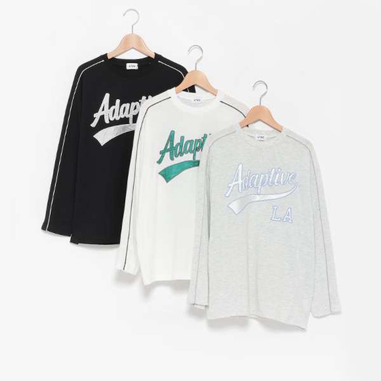 [LTXC] Quick-Dry Appliqu&eacute; Long Sleeve T-Shirt,Black, large image number 5