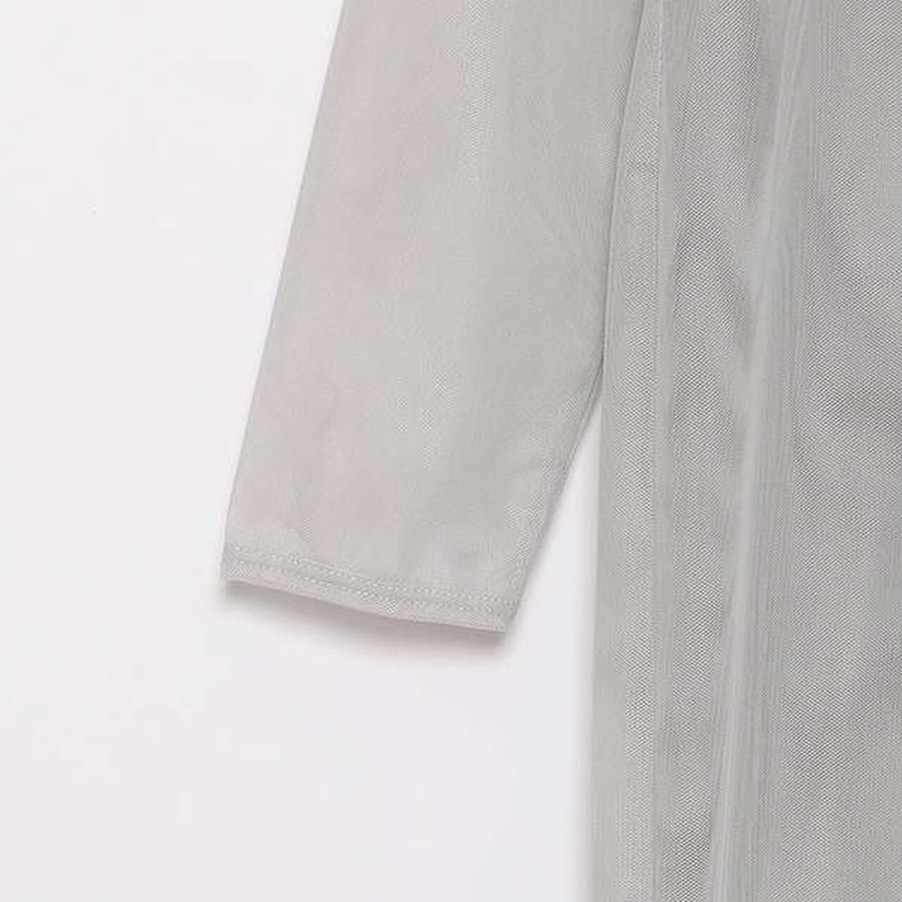 [LADIES] Sheer One-Piece Dress with Inner Lining,Light gray, large image number 9