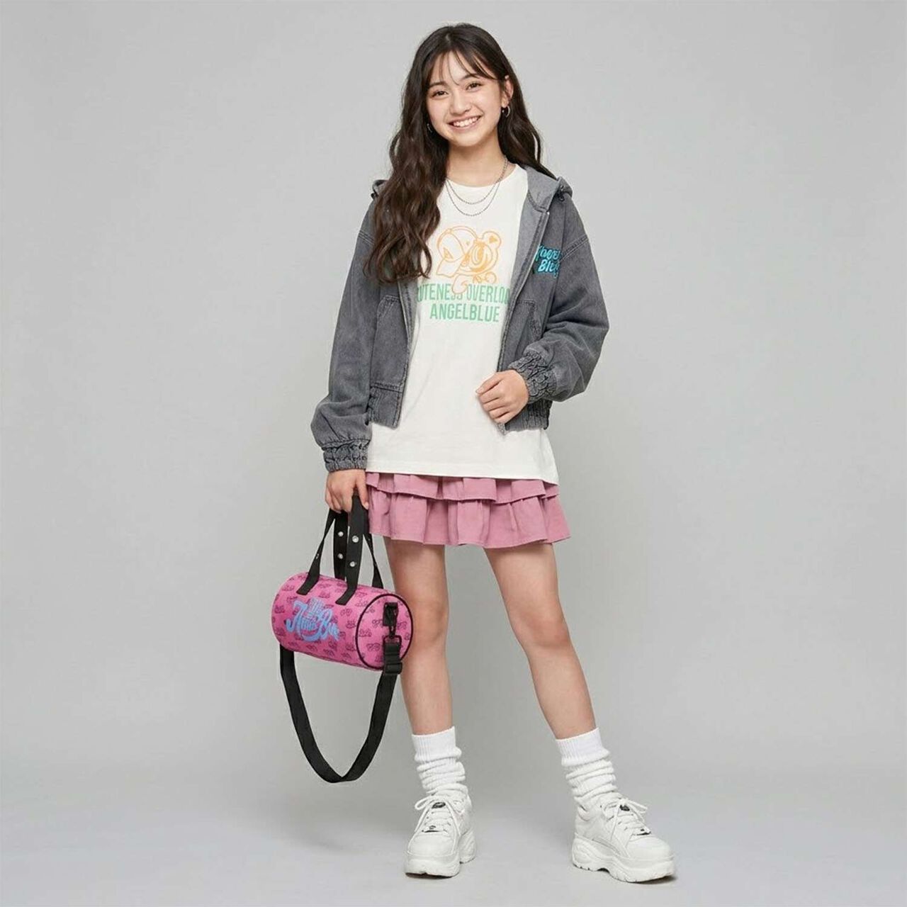 [Angel Blue] All-Over Pattern Drum Bag,Deep pink, large image number 15