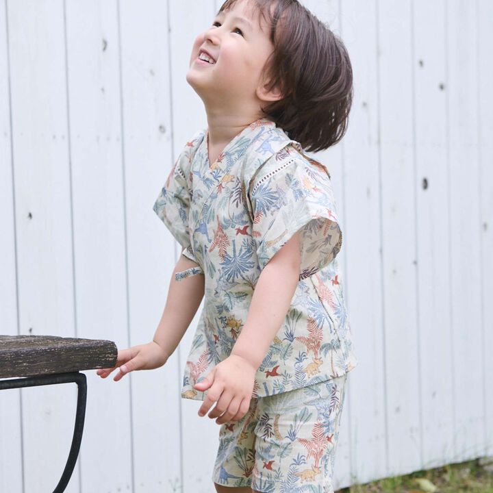 [Easy Wear] Boys Assorted Jinbei,Pearl white, medium image number 3