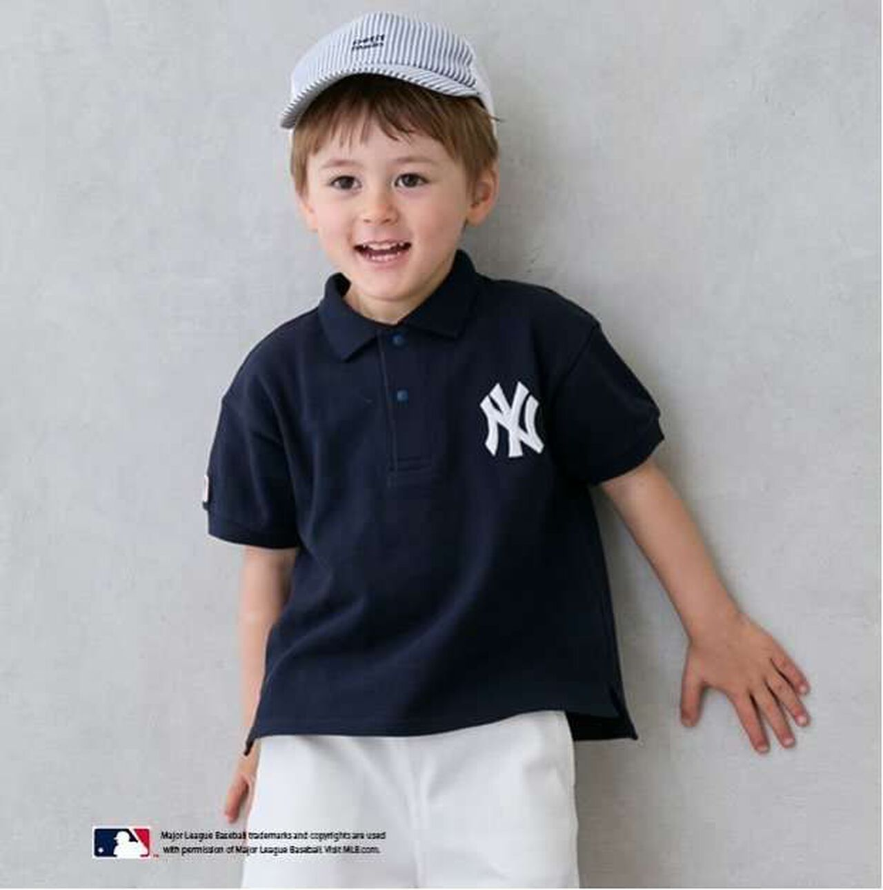 [MLB] Polo Shirt,Navy, large image number 0