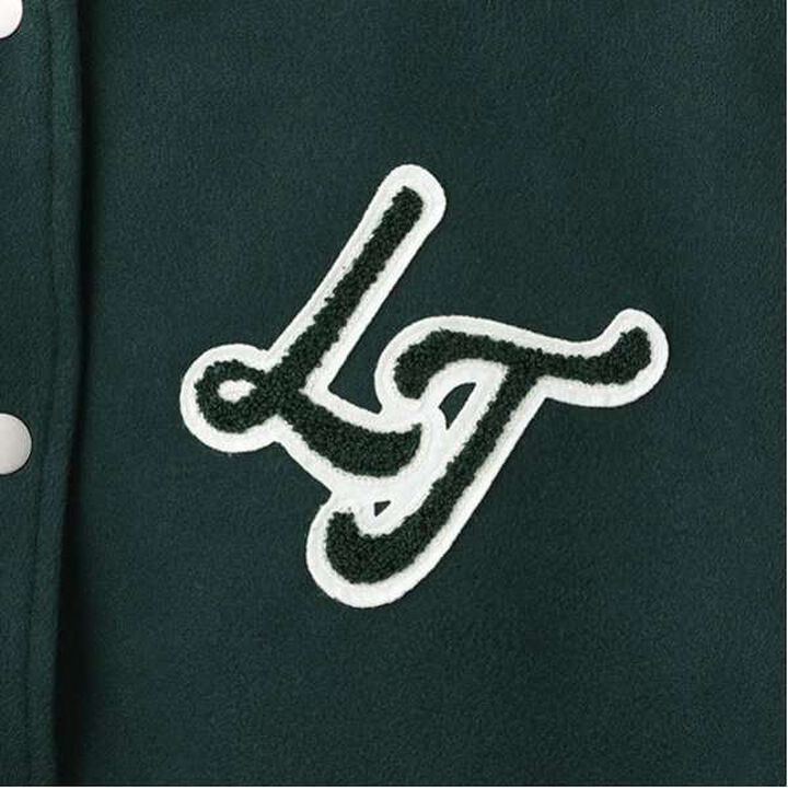 Reversible Quilted Stadium Jacket,Green, medium image number 10