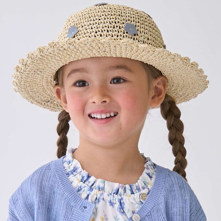 Link Flower Paper Hat,Light beige, medium image number 0