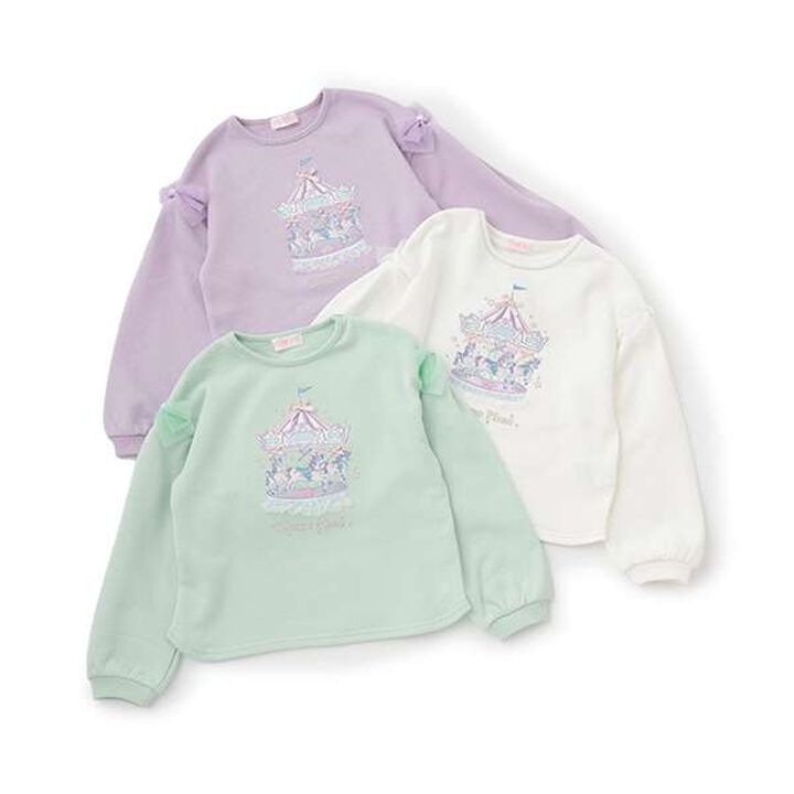 Merry-Go-Round Sweatshirt,Off white, medium image number 8