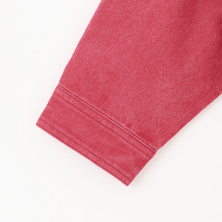 Sailor Collar Denim Jacket,Red, medium image number 6