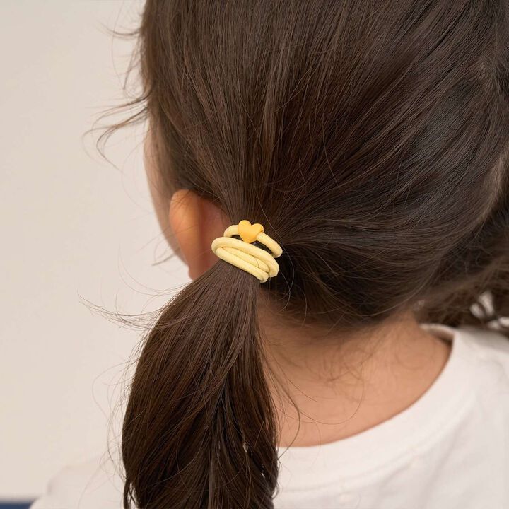 Mini Mini Heart Hair Ties (Set of 6),Multi color, medium image number 7