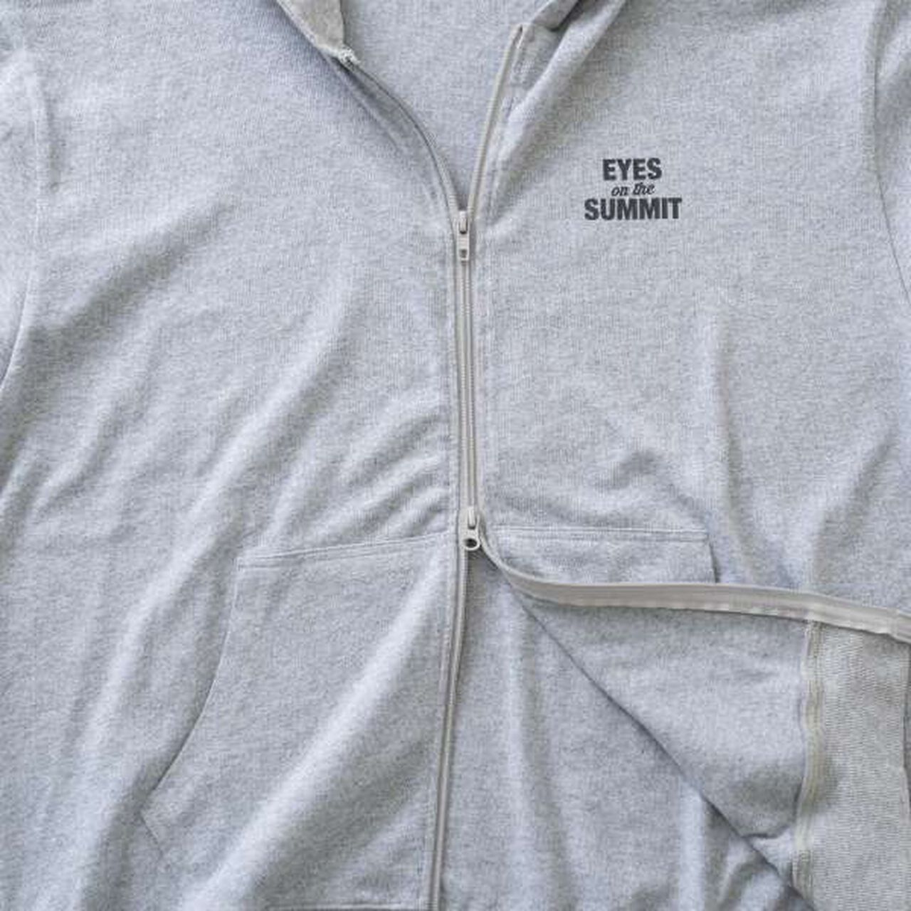 Heavyweight Jersey Zip Parka,Top gray, large image number 3