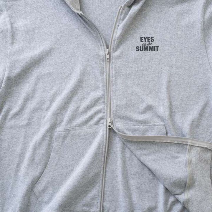 Heavyweight Jersey Zip Parka,Top gray, medium image number 3