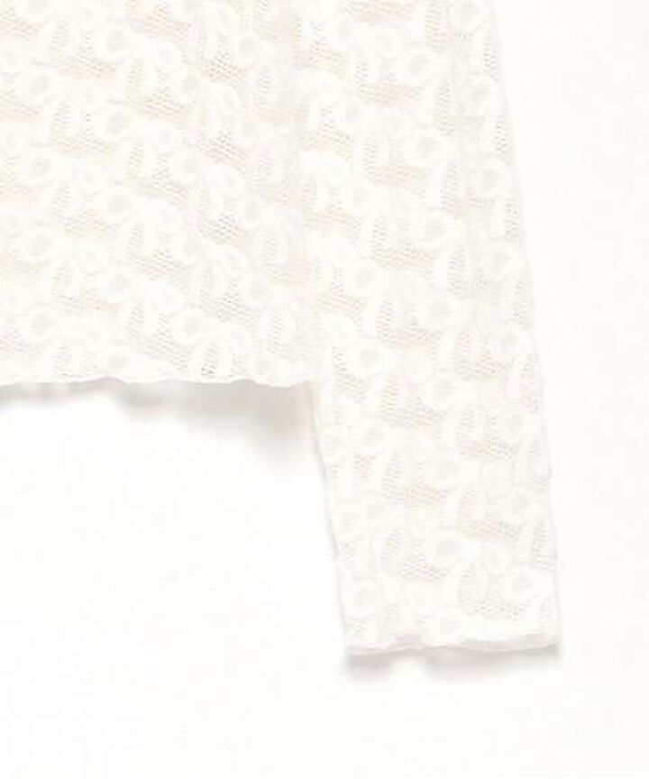 Ribbon Lace Top,Ivory, medium image number 7