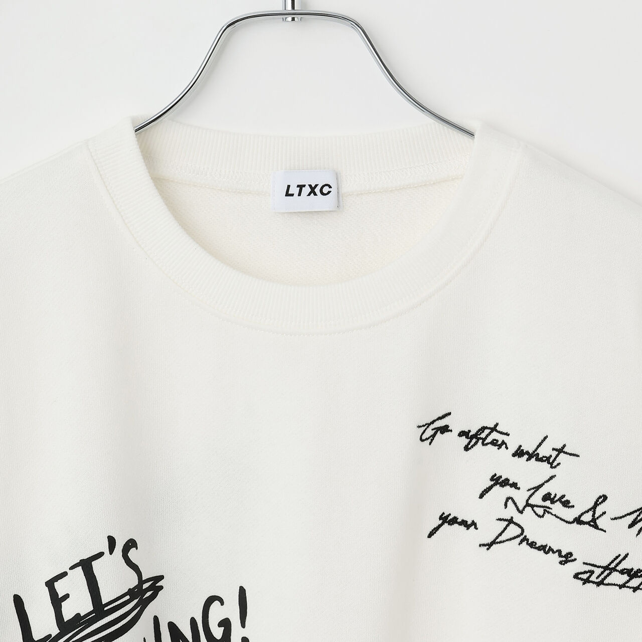 [LTXC/Cotton 100%] Graphic Pullover,Off white, large image number 14
