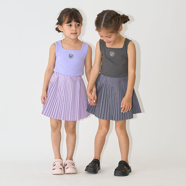 Pleated Skirt (Inner Pants Included),Off white, medium image number 14