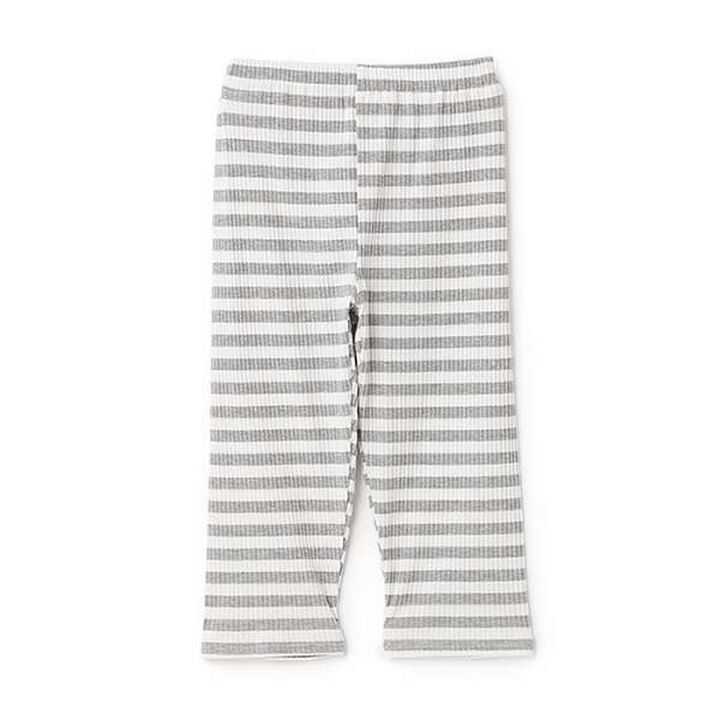 [365D.] Anti-Stain Stripe Pattern Ribbed 7/8 Leggings,Black, medium image number 13