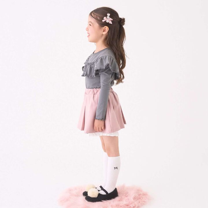 [Lycee Mine Ballet Series] Pleated Skirt (Inner Shorts Included),Charcoal gray, medium image number 22