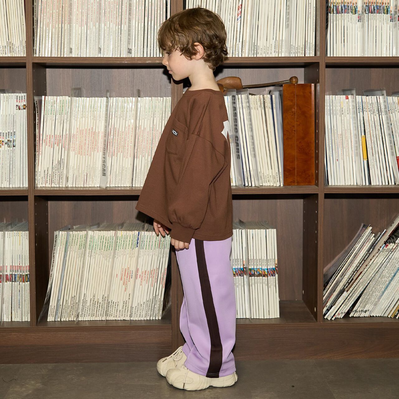 [MNCM] [Coordinatable Setup] Comfortable Jersey Fabric Pocket Big T-Shirt,Black, large image number 21