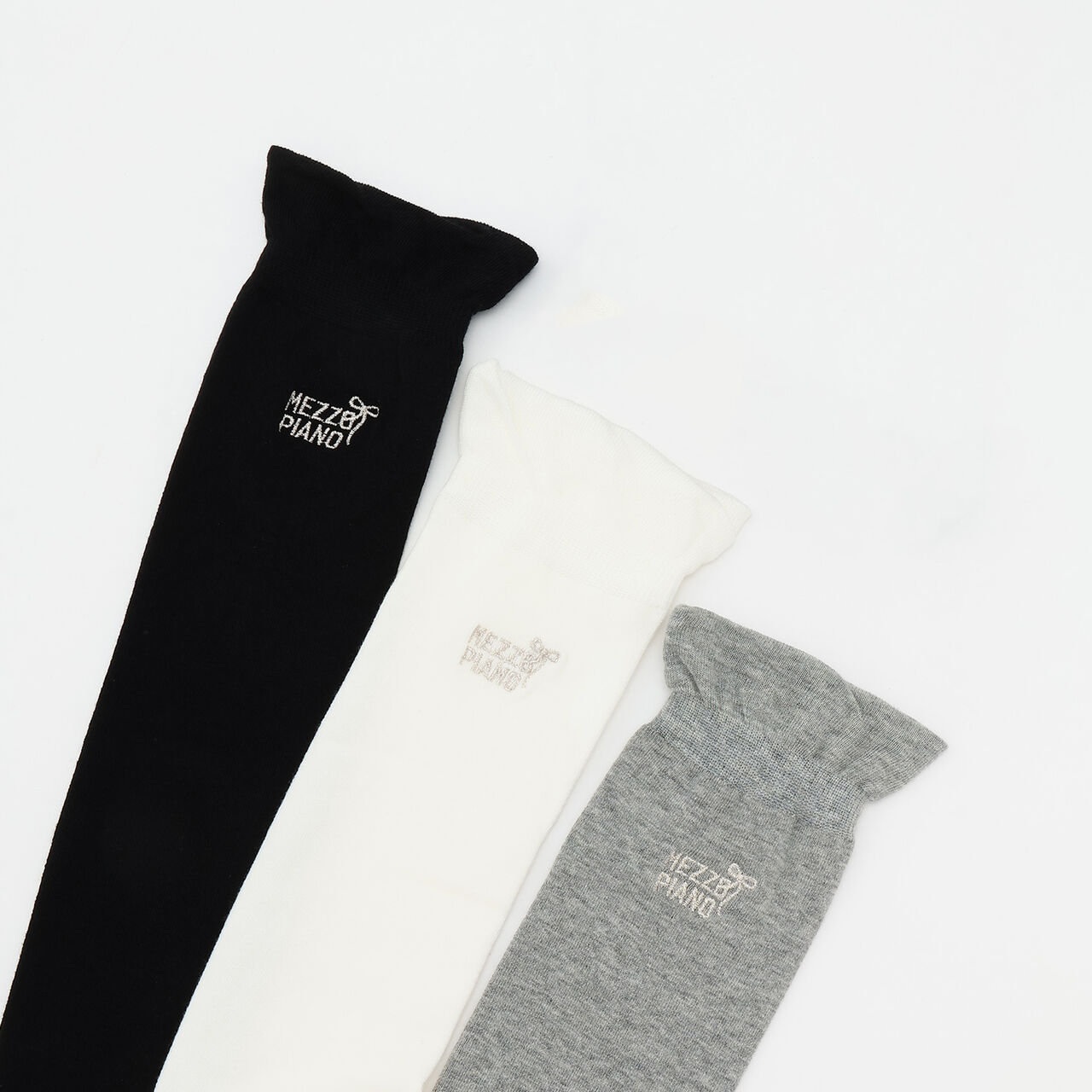 [Antibacterial Deodorizing] Logo Embroidered Knee-High Socks,Gray, large image number 28