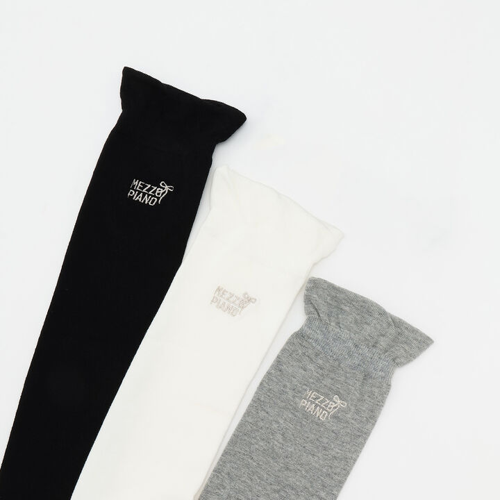 [Antibacterial Deodorizing] Logo Embroidered Knee-High Socks,Gray, medium image number 28